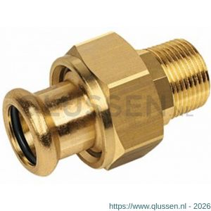 Bonfix M-Press RK roodkoper 3-delige koppeling 1 1/4 inch buitendraad x 35 mm 403045