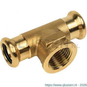 Bonfix M-Press RK roodkoper T-stuk 54 mm x 1/2 inch binnendraad x 54 mm 403675