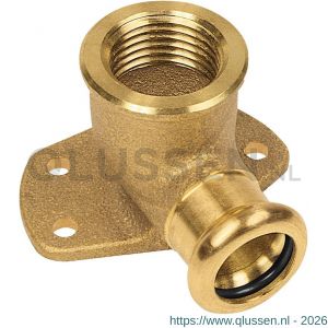 Bonfix M-Press RK roodkoper muurplaat 1/2 inch binnendraad x 15 mm 403805