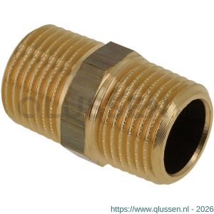 Bonfix dubbele nippel 3/8 inch buitendraad conisch 44105