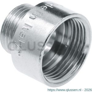 Bonfix neusstuk 3/4 inch x 1/2 inch verchroomd 45055CR