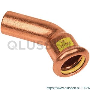 Bonfix M-Press RK roodkoper Gas insteekbocht 45 graden 28x28 mm 500720