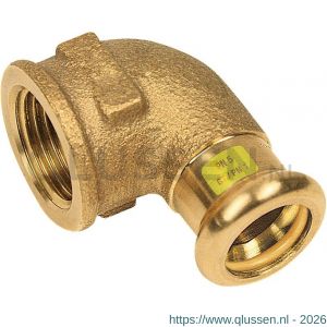 Bonfix M-Press RK roodkoper gas knie 1/2 inch binnendraad x 18 mm 501610