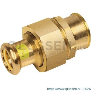 Bonfix M-Press RK roodkoper Gas 3 delige koppeling 1/2 inch binnendraad x 15 mm 502905