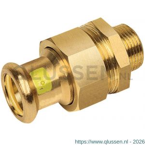 Bonfix M-Press RK roodkoper Gas 3 delige koppeling 1 inch buitendraad x 22 mm 503035