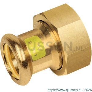 Bonfix M-Press RK roodkoper gas 2 delige koppeling 1 3/8 inch binnendraad x 22 mm 503420