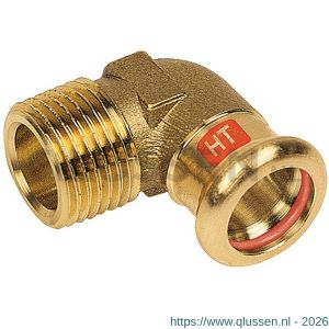 Bonfix M-Press RK roodkoper Solar knie 3/4 inch buitendraad x 18 mm 601520