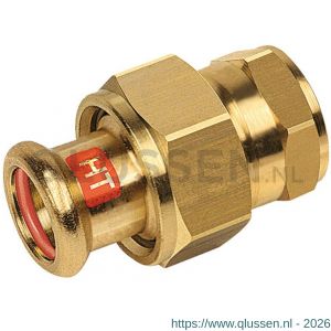 Bonfix M-Press RK roodkoper Solar 3 delige koppeling 3/4 inch binnendraad x 15 mm 602915