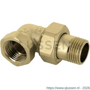 Bonfix 3-delige kniekoppeling 3/4 inch binnendraad x 3/4 inch buitendraad 70282