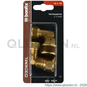 Bonfix blister verloopknie 15x10 mm 2 stuks 803710