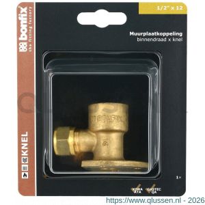 Bonfix blister muurplaat 1/2 inch binnendraad x 12 mm 804305