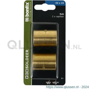 Bonfix blister capillair sok 22x22 mm mm 2 stuks 804920