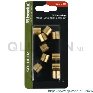Bonfix blister capillair soldeerring 12U x 10 mm 10 stuks 805205
