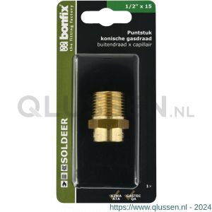 Bonfix blister capillair puntstuk konisch 1/2 inch x 15 mm 805411