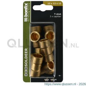 Bonfix blister capillair T-stuk 12x12x12 mm 6 stuks 805705