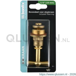 Bonfix blister messing bovendeel voor stopkraan 1/2 inch 15 mm 806410