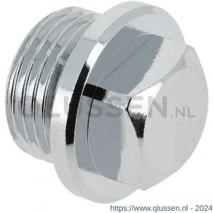 Bonfix plug met vierkant 3/4 inch verchroomd 80940CR