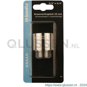 Bonfix blister kraanverlengstuk 3/4 inch binnendraad x 3/4 inch buitendraad 25 mm 811750