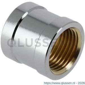 Bonfix sok 3/8 inch 2x binnendraad verchroomd 81380CR