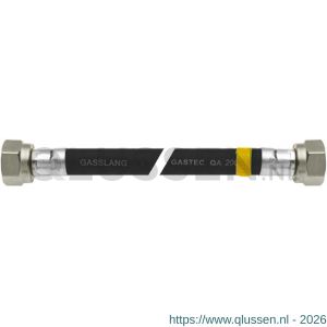Bonfix universele zwarte gasslangset 70 cm 81525