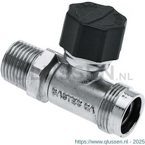 Bonfix 822005 gasaansluitkraan recht 1/2 inch buitendraad x M24 822005