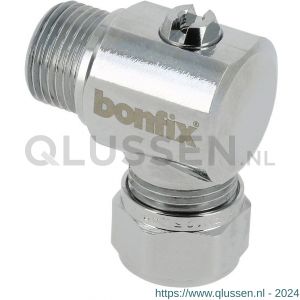 Bonfix kogelstopkraan haaks 3/8 inch buitendraad x 12 832713