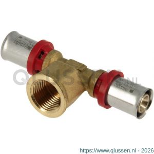 Bonfix Alu-pers T-stuk 16 mm x 1/2 inch binnendraad x 16 mm 837505