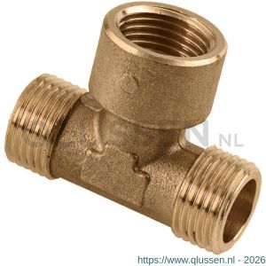 Bonfix T-stuk 1/2 inch buitendraad x binnendraad x buitendraad 88005