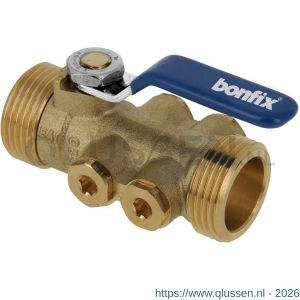 Bonfix stopkraan TBE-EA 3/4 inch buitendraad x 3/4 inch buitendraad 900210