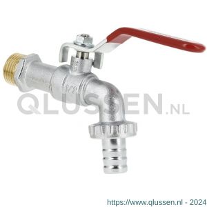 Bonfix kogeltapkraan met slangaansluiting 3/4 inch vernikkeld 92955