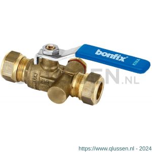 Bonfix kogelstopkraan 12x12 mm knel zonder aftap 97005