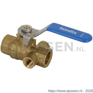 Bonfix kogelstopkraan 1x1 inch binnendraad met aftap 97215