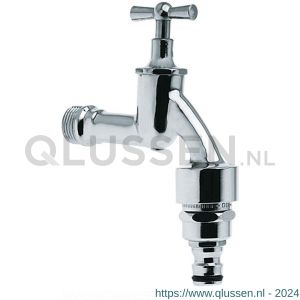 Bonfix sanitaire tapkraan 1/2 inch met kruk en aansluitstuk 97905