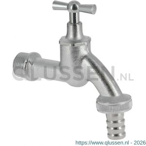 Bonfix sanitaire tapkraan gebeitst met kruk met slangwartel 3/4 inch 98410