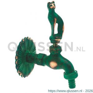 Bonfix gepatineerde nostalgische tapkraan 1/2 inch met kat 98910