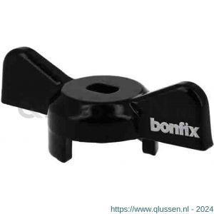 Bonfix stalen vlinderhendel voor 1 inch en 5/4 inch zwart 99747