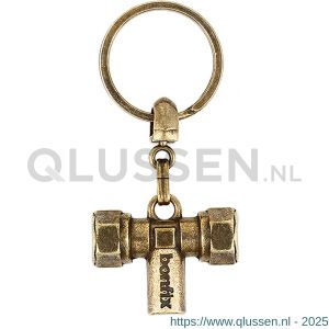 Bonfix sleutelhanger ontluchting antiek messing 99838