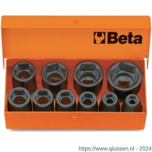 Beta 710/C10 slagdop set 3/8 inch zeskant 10 delig 007100910