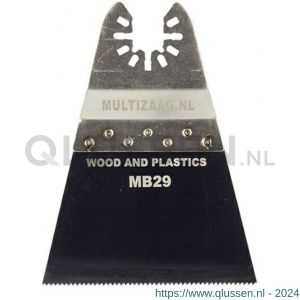 Multizaag MB29 zaagblad standaard Universeel hout-kunstof 70 mm breed 40 mm lang blister 5 stuks UNI MB29 BL5
