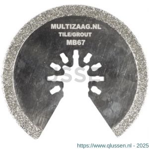 Multizaag MB67 zaagblad diamant rond Universeel blister 5 stuks UNI MB67 BL5