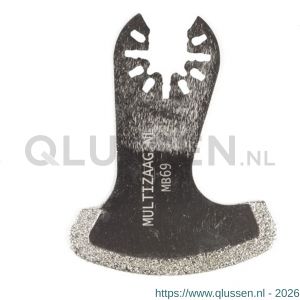 Multizaag MB69 sikkel diamant Universeel 2,2 mm dik blister 1 stuk UNI MB69 BL1