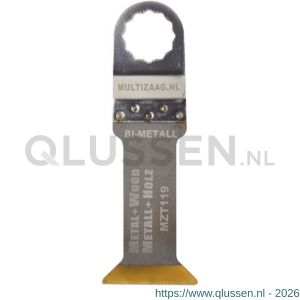 Multizaag MZT119 HSS zaagblad verlengd titanium Supercut 42 mm breed 78 mm lang blister 1 stuk SC MZT119 BL1
