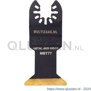 Multizaag MBT77 zaagblad HSS titanium Universeel 45 mm breed 42 mm lang blister 1 stuk UNI MBT77 BL1