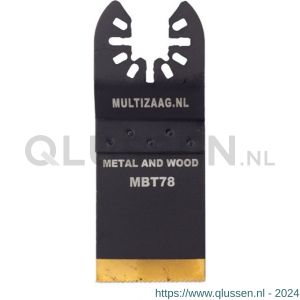 Multizaag MBT78 zaagblad HSS titanium Universeel 35 mm 40 mm lang blister 5 stuks UNI MBT78 BL5