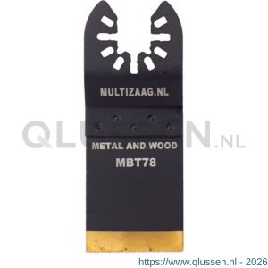 Multizaag MBT78 zaagblad HSS titanium Universeel 35 mm 40 mm lang los UNI MBT78