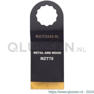 Multizaag MZT78 zaagblad HSS titanium Supercut 35 mm 40 mm lang blister 1 stuk SC MZT78 BL1