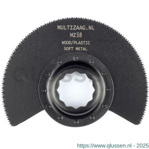 Multizaag MZ38 segmentzaagblad HSS Supercut halve maan 80 mm diameter blister 1 stuk SC MZ38 BL1