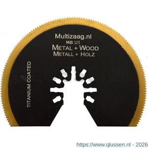 Multizaag MB125 zaagblad HSS titanium Universeel half rond 85 mm blister 5 stuks UNI MB125 BL5