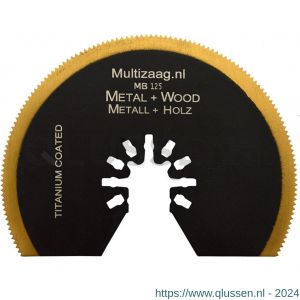 Multizaag MB125 zaagblad HSS titanium Universeel half rond 85 mm los UNI MB125