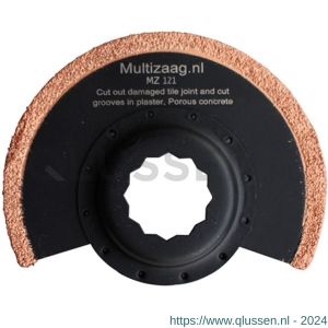Multizaag MZ121 slijpblad halfrond Supercut steen-beton los SC MZ121